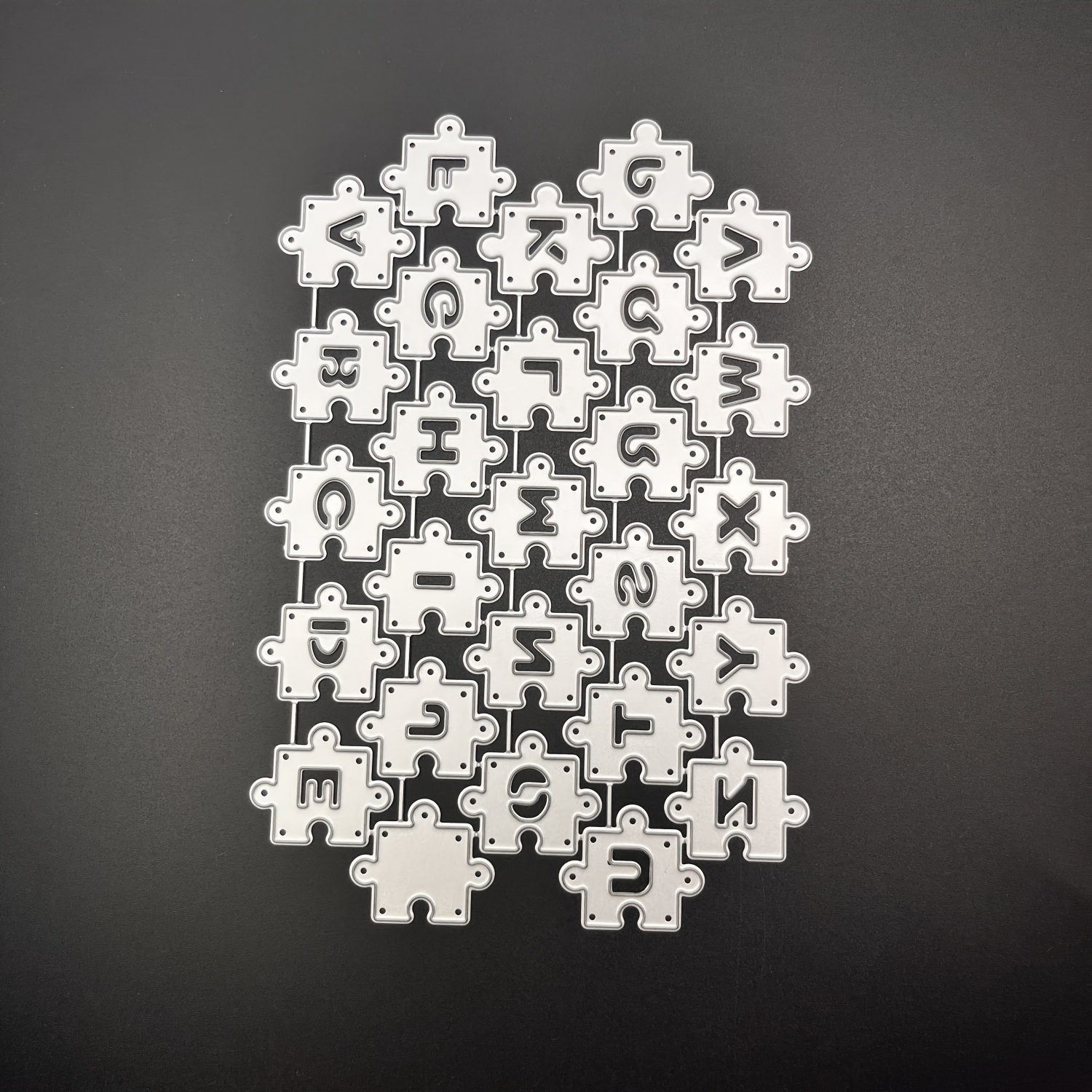 Image of Autumn 1pc Creative Puzzle Of Metal Cutting Dies, Cut Dies For Card Making, Scrapbooking Paper Decoration Journal Card Greeting Card Wedding Stencils Diy Scrapbooking Cards Decorative