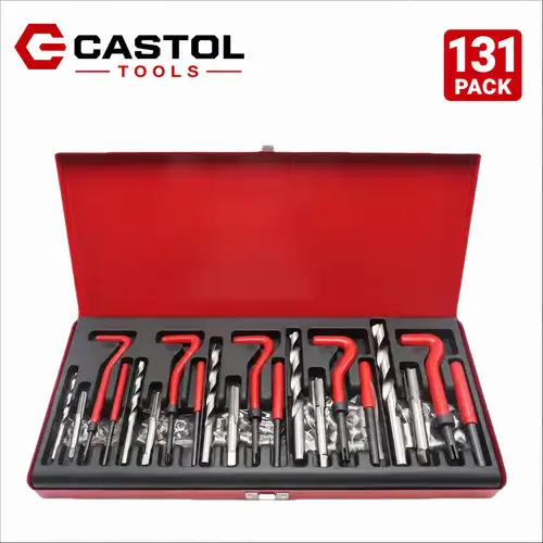 CCLIFE 131tlg CCLIFE 131-tlg Gewindereparatur Satz M5-M12 - Mit Gewindeeinsätzen, Bohrer & Werkzeugen Im Koffer CCLIFE 131tlg CCLIFE 131-tlg Gewindereparatur Satz M5-M12 - Mit Gewindeeinsätzen, Bohrer & Werkzeugen Im Koffer