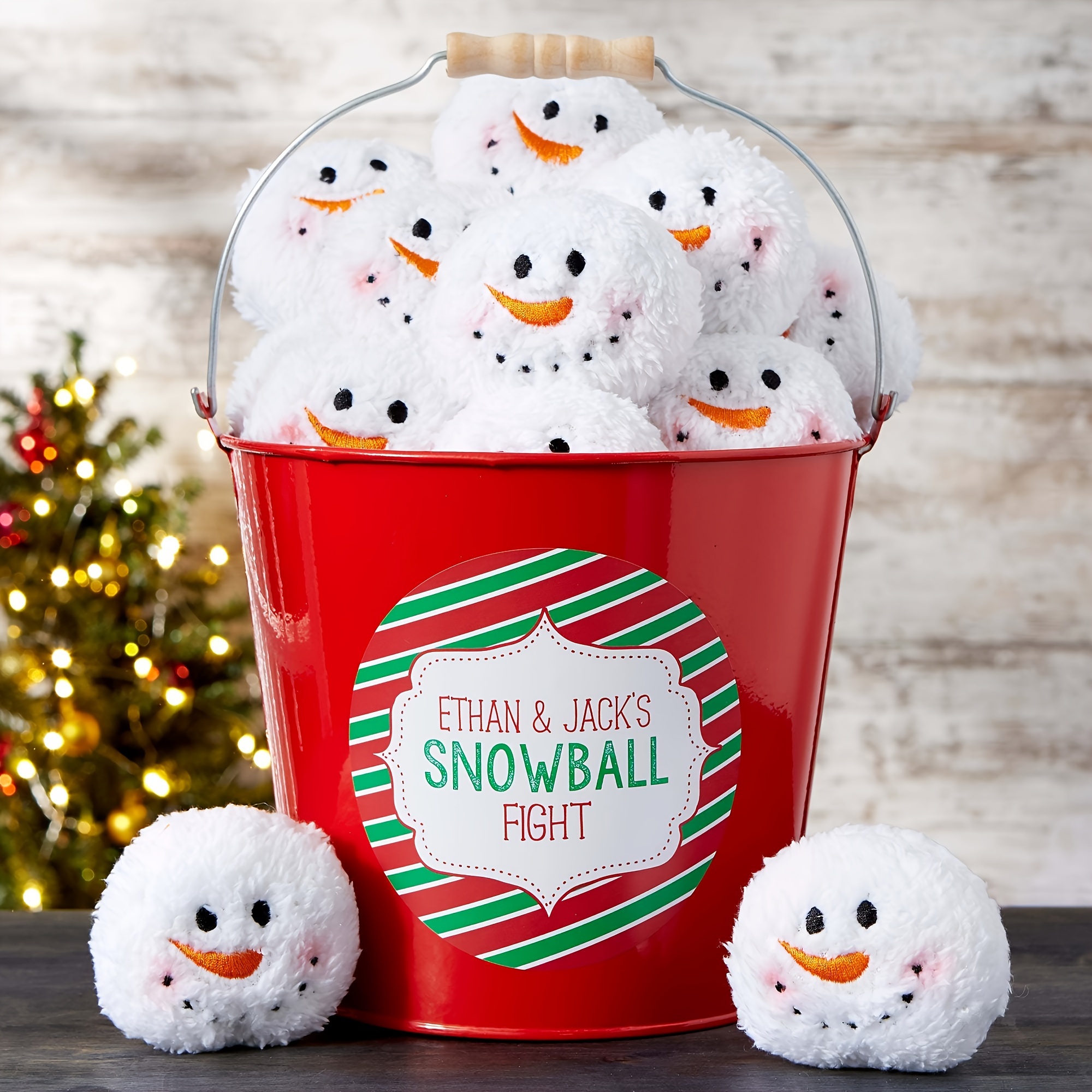 

Festive Snowball Fun: 10 Pcs Of Soft, Plush With - Indoor Snowball And Christmas Decorations