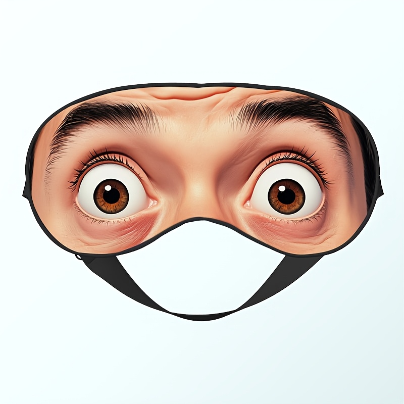 E-shop Realistische Überraschung Augenmasken mit weitem , bedruckt mit menschlichem Augenmuster, verstellbar | Modisches Design, weicher