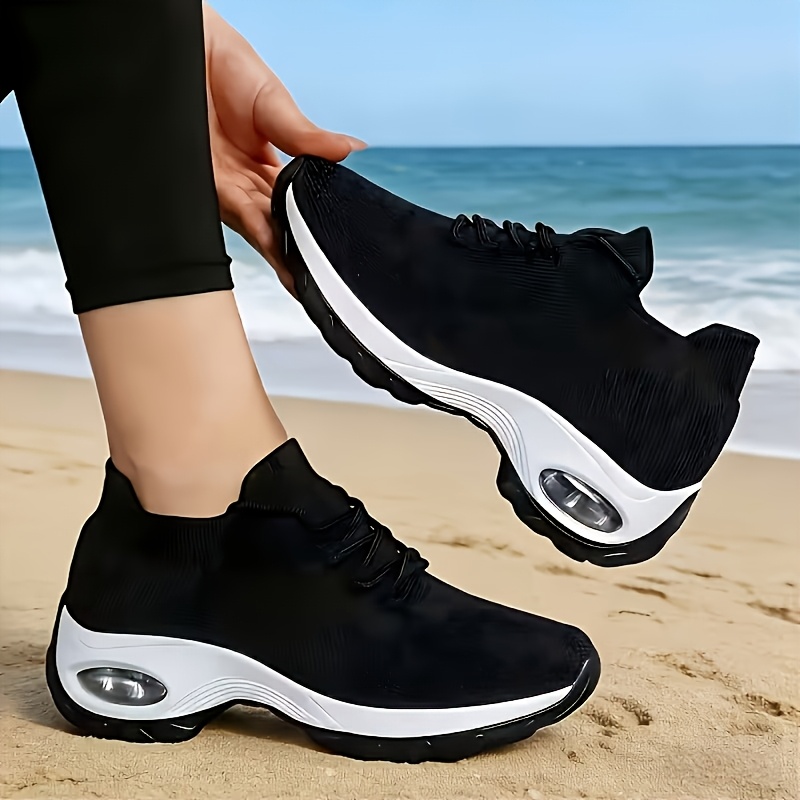 TEMU Baskets en respirante pour femme pour l'été, chaussures d'extérieur pour la plage et le camping, chaussures grande taille pour femme - Absorbant