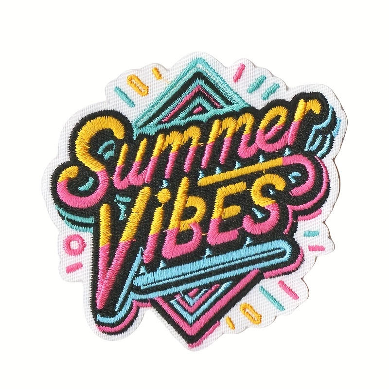 The Embroidered Patch Radiates Summer Fashion Charm. With Its Exquisite And , It Has Become A In Fashion Decoration. For Mending Clothes Or A