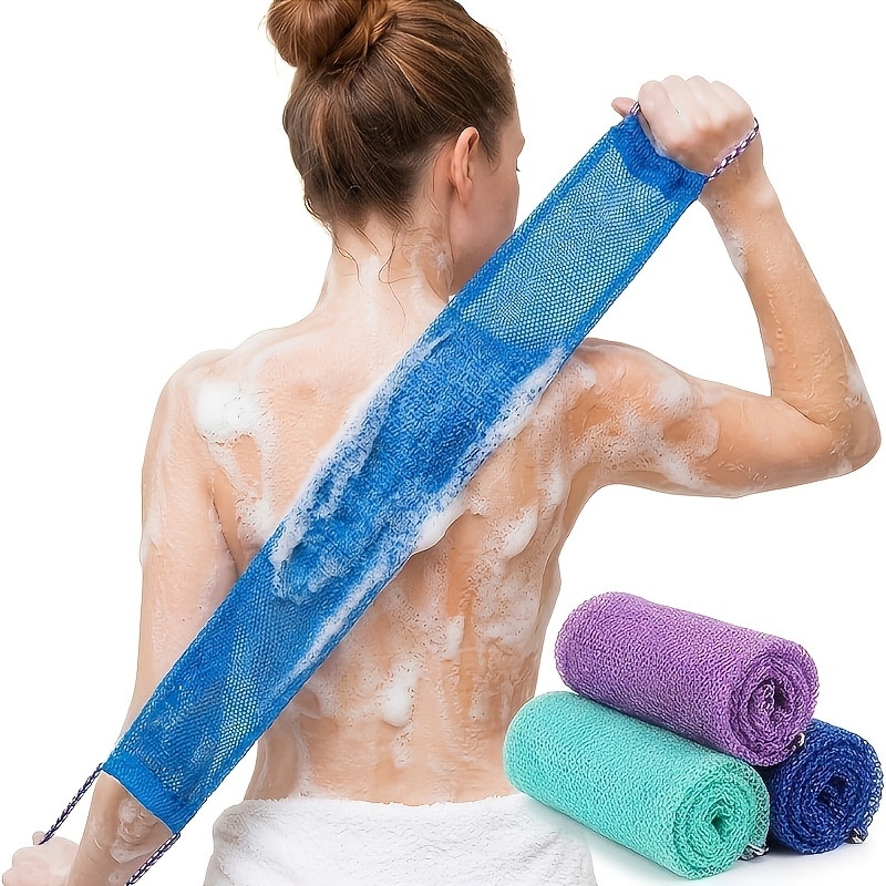 2pcs Exfoliating Body Scrubber Set with Hook