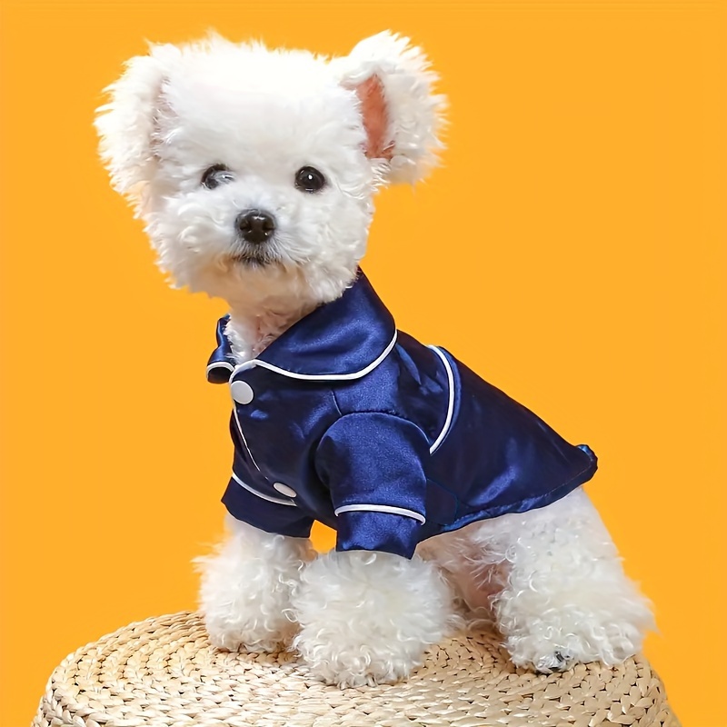 

Luxurious And Silk Clothing For Small Dogs And Cats, Including Pet Pajamas, Clothes For Teddy Bears, Pomeranians, Bulldogs, And Other Breeds.