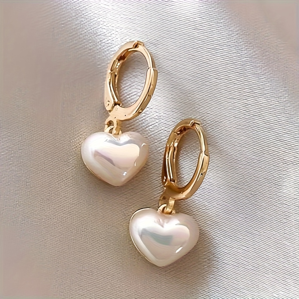 womens bohemian heart shaped earrings look   jewelry minimalist valentines gift year round   suitable for   heart studs