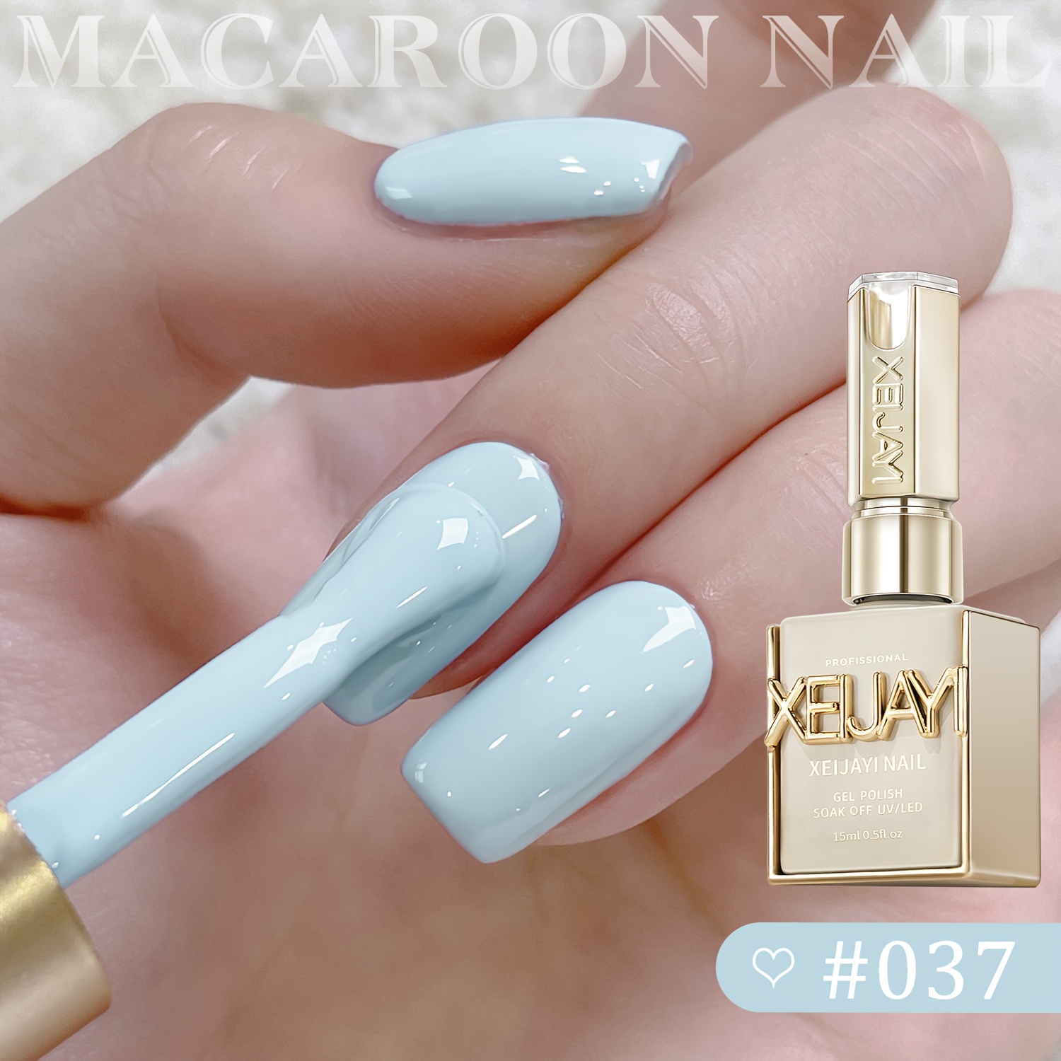 TEMU 6-colors Macaron Cat Eye Nail Gel - , Blue And Lavender Hues With , Perfect For Sweet ' And Casual , Easy Application And Long-lasting