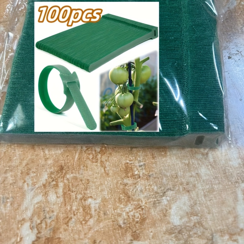 E-shop 300/200/100 Stk. Wiederverwendbare 6-Zoll Gartenbänder, Multifunktionale Gartenbänder, Verstellbare Garten-Nylonbänder zum Stützen von Pflanzen