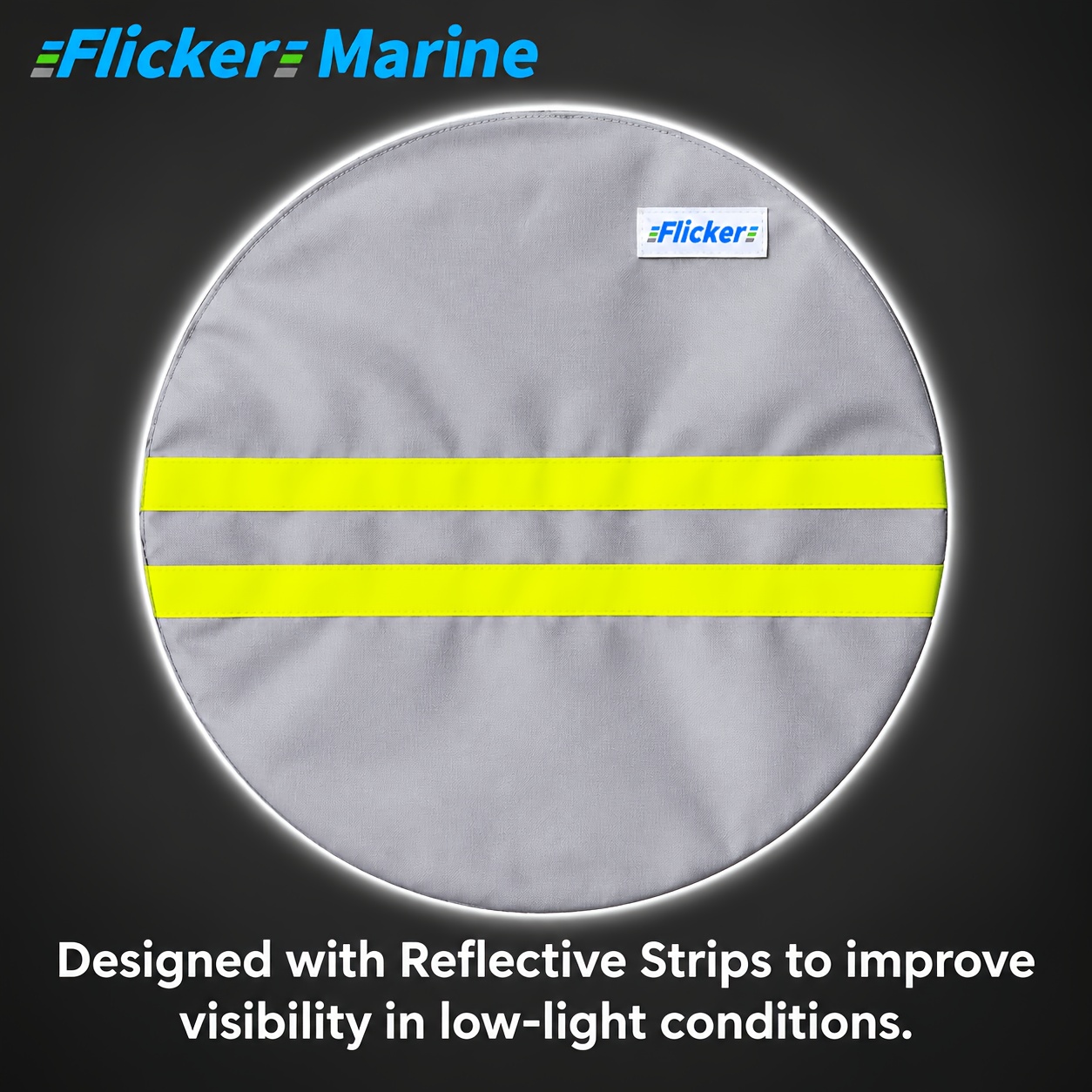 Boat Engine Propeller Cover with Reflective Strips for Night Visibility
