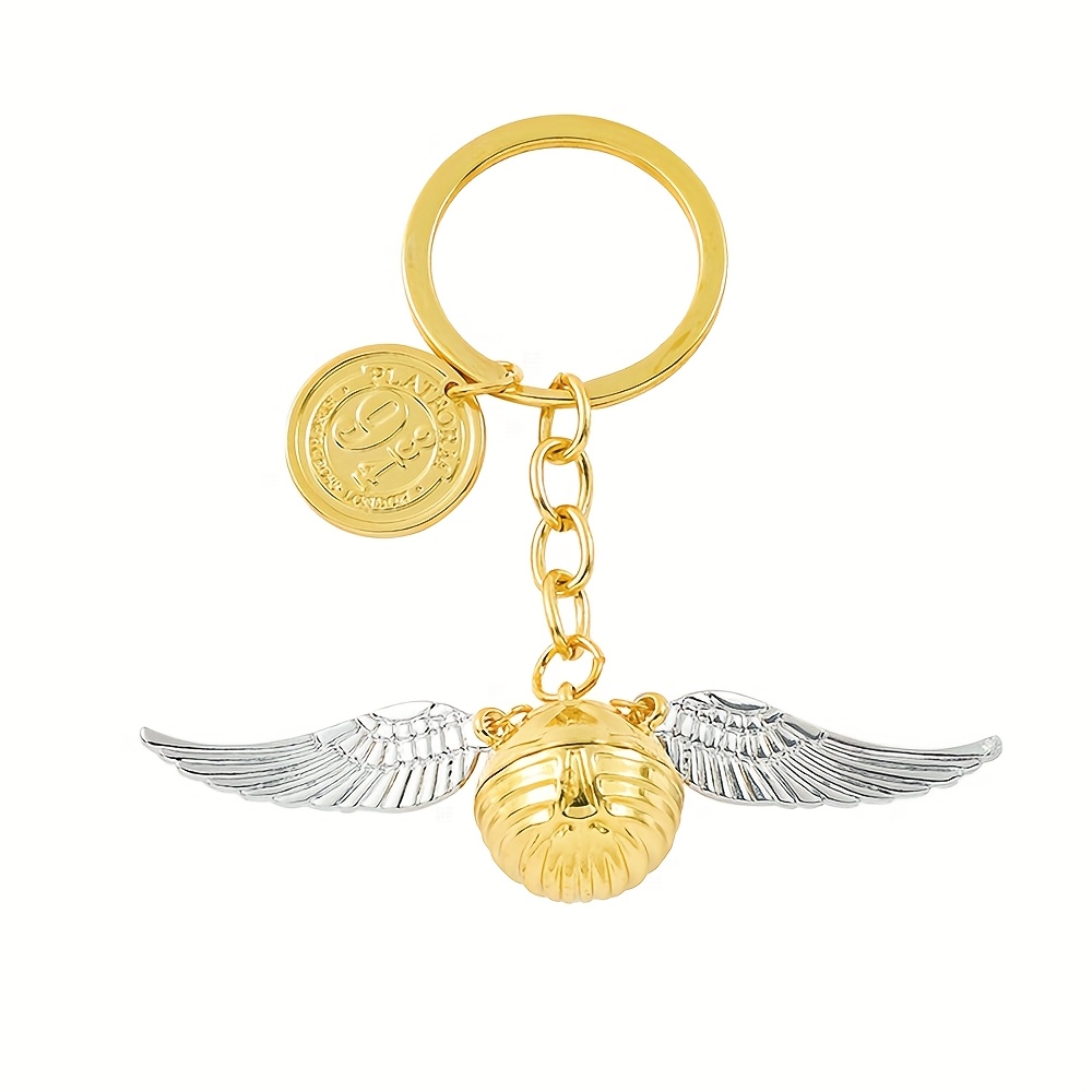 1/3pcs, This Keychain Set Is A Accessory From The Series, Featuring Multiple Classic Magical Elements. The Is With A Round Plaque Engraved With "9 ¾", Echoing The Mysterious Platform Of The