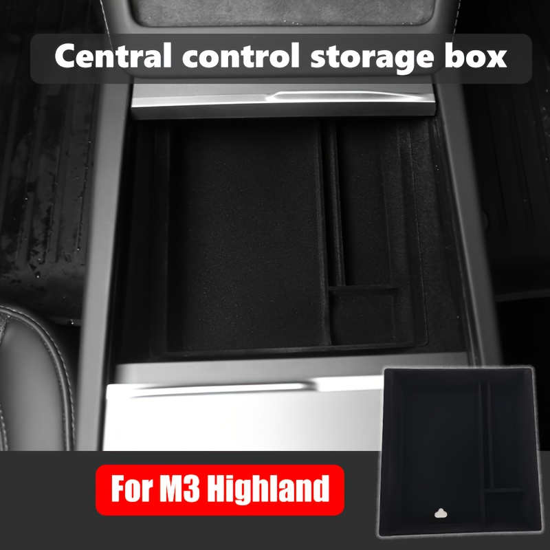 for Tesla Model 3 Highland 2024 Interior Accessories Rear Trunk Storage  Organizer Box with Cover Waterproof Model3 Trash Can - AliExpress