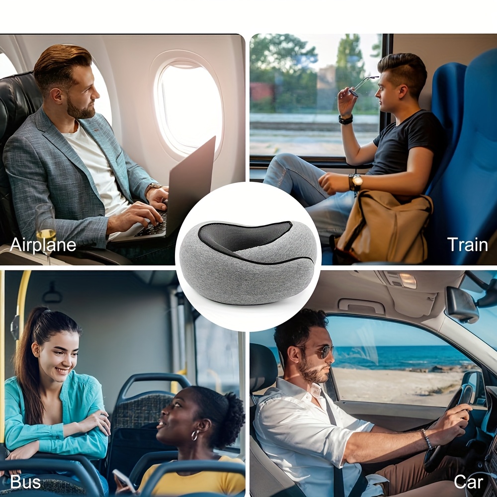 Travel Neck Pillow Seat Cushion For Plane Long Flight Seat Cushion