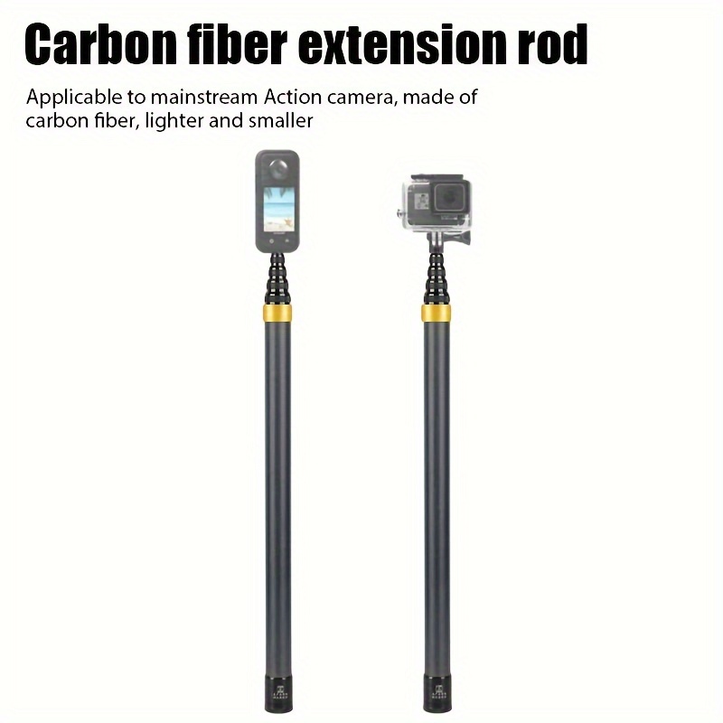 

Ultra-slim 115" Carbon Fiber Invisible Selfie Stick For X3/x2/one Rs & Gopro, Versatile Photography Accessory, Adjustable Lengths, No Battery Required