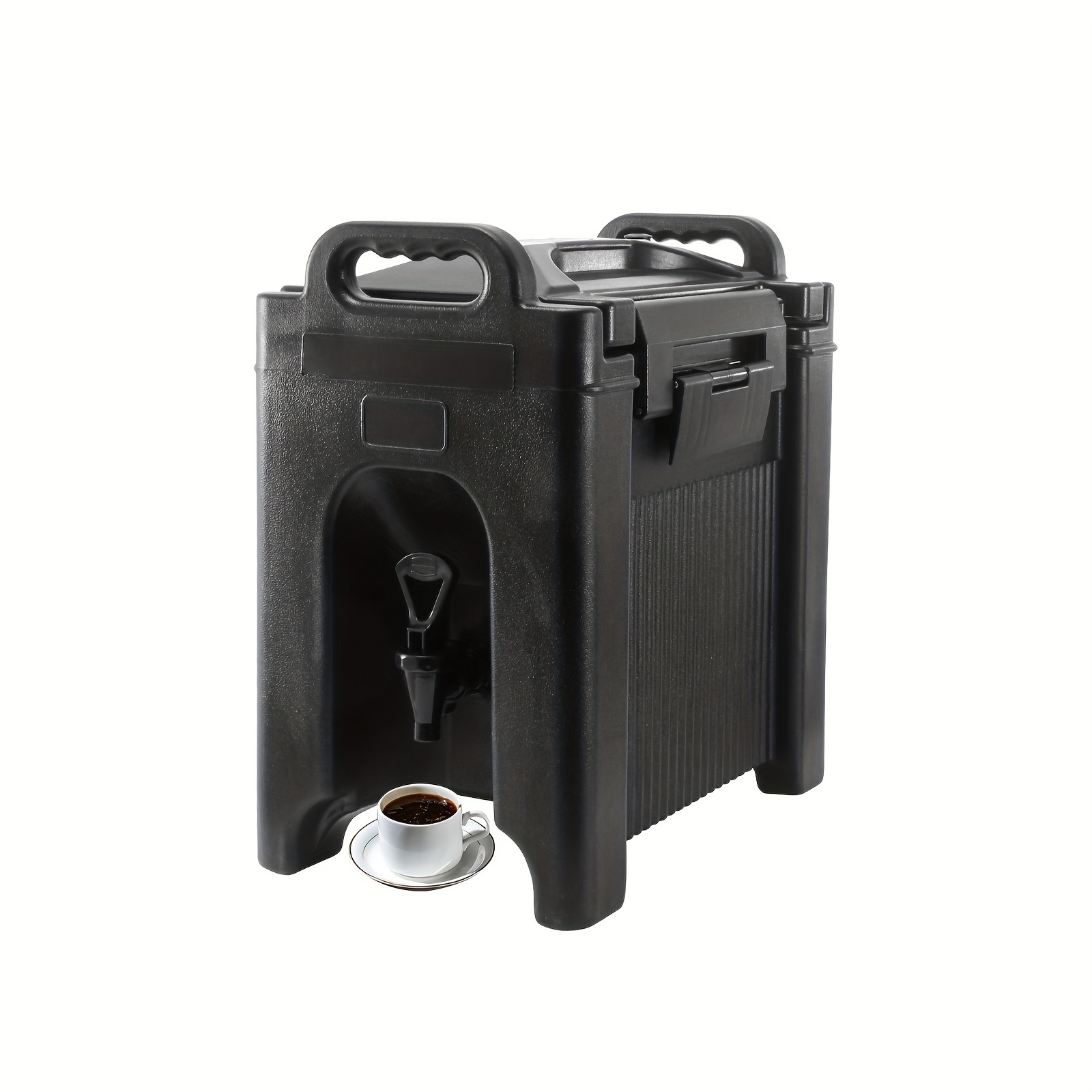 

5 Gal Plastic Hot And Cold Beverage Server, Insulated Beverage Dispenser, Nsf, Double-walled Beverage Server, Double-walled Drink Dispenser W/pu Insulation Layer, Black.