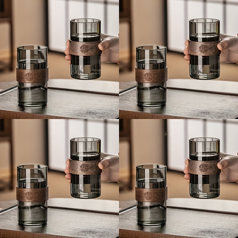 8pcs Set Of Household Glass Cups Made Of High Borosilicate Glass, Heat-resistant Drinking Glasses For Guests.