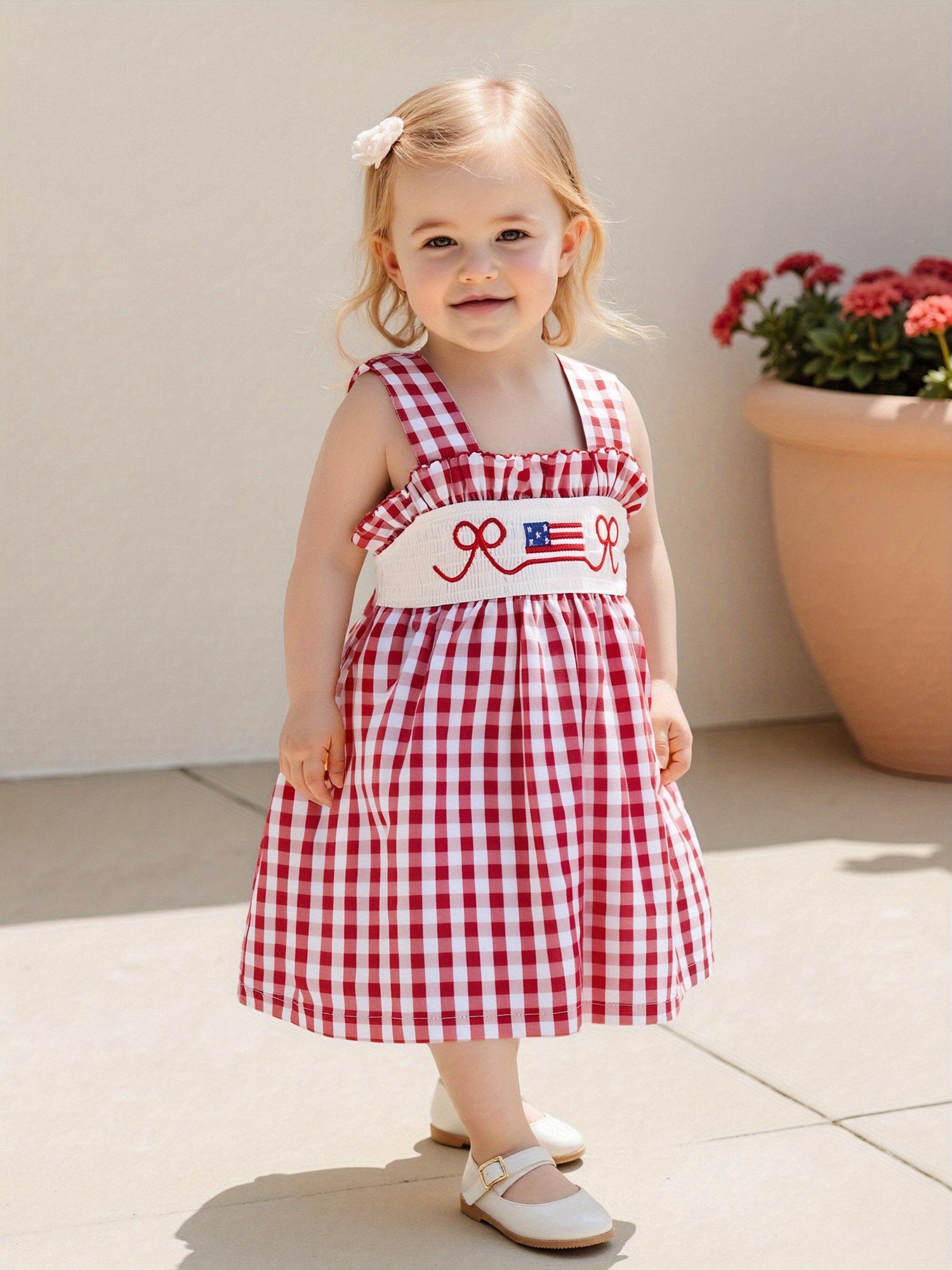 toddler baby girl dress sleeveless strap frilly - Temu