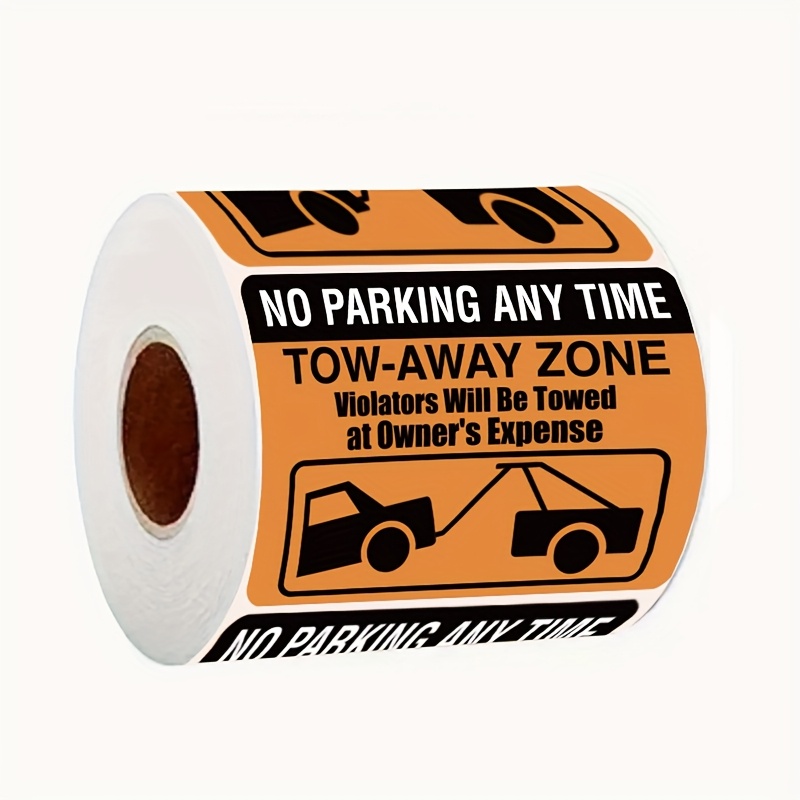 TEMU 150pcs Parking Violation Stickers, No Parking Trailer Warning Stickers, Private Parking Window Warning Stickers, Parking Violation Notice For
