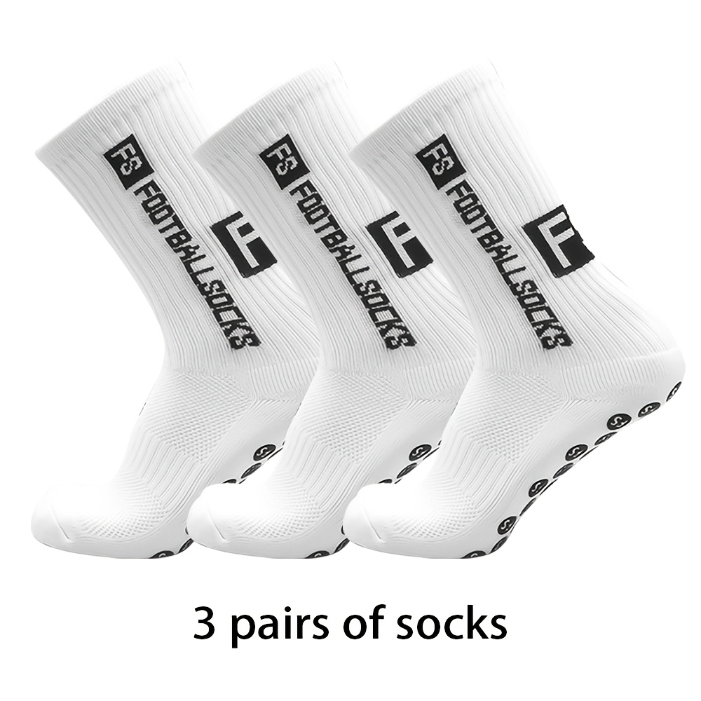 TEMU 3 Paires de Chaussettes de 'Extérieur pour Hommes et Femmes, Antidérapantes et Résistantes à l' pour Football, Basketball, Cyclisme, Disponibles