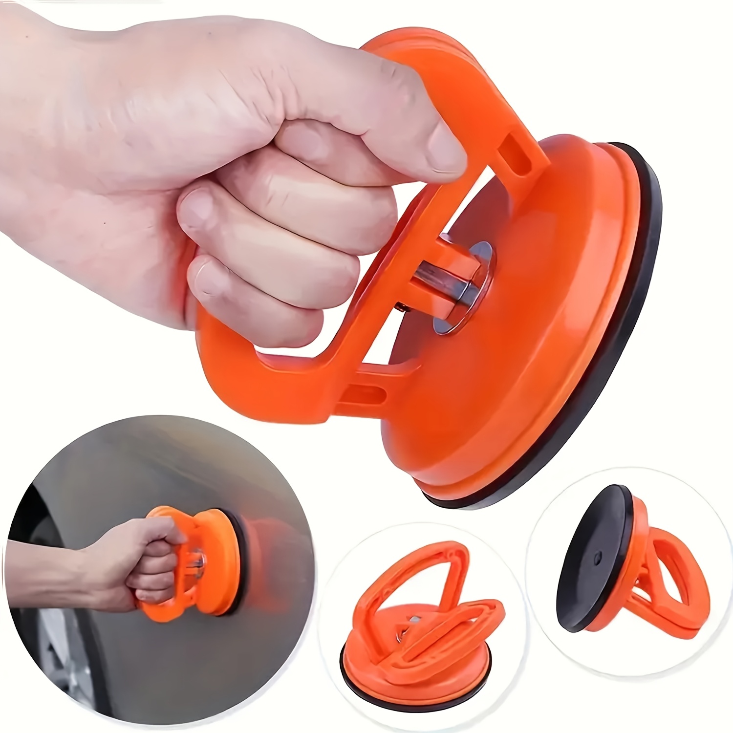 

3pcs Duty Suction Cup Set, Car Kit, Uncharged , For , , Ceiling, And Removal