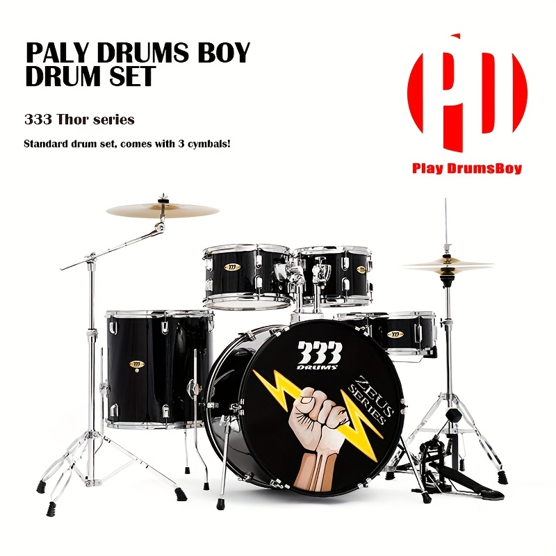 Factory Direct Portable Drum Set 333 Acoustic Drum Set PVC Drum Set  Professional