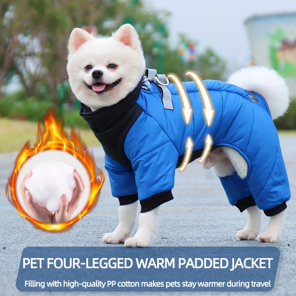 

Winter Waterproof Dog Coat, Fleece Lined, And Warm, Suitable For Small To Medium Size Dogs, Outdoor Activities Christmas Gift