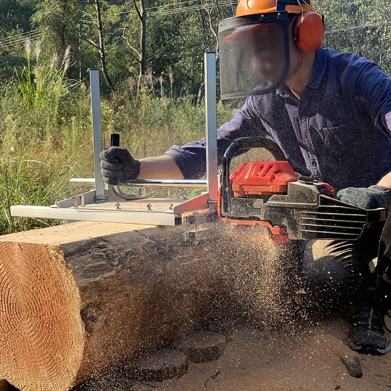 1pc Manual Chain Saw Guide Wood Splitter Saw Wood Guide Aids in Cutting Wood Planks Trimming Vertical and Horizontal Cutting Portable