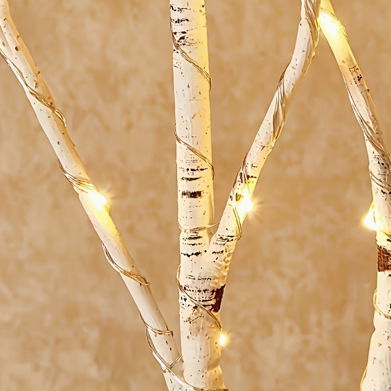 TEMU Confezione da 1 ramo/2 rami/Luce decorativa a forma di ramo di artificiale, Rami di albero finti simulati, Alimentati a batteria (batterie non
