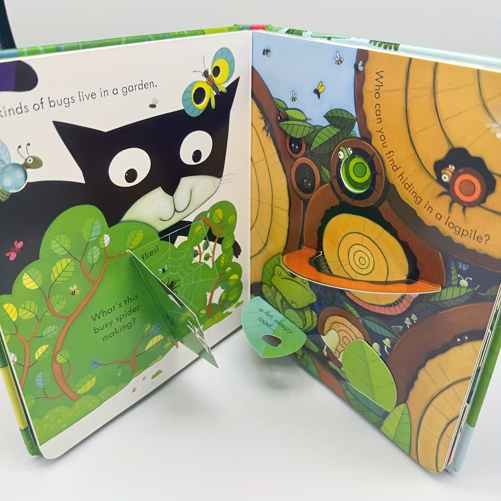Compact Durable "Garden" Cardboard Book for Early Readers