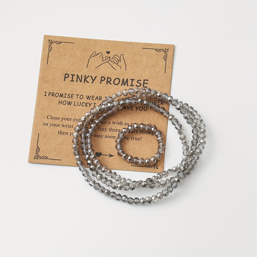 Bohemian Crystal Handmade Beaded Multi-Layer Bracelet and Ring Set