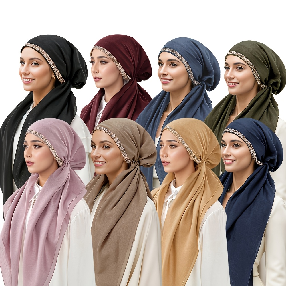 

Band Band Headscarf Cap Linen Lazy Headscarf