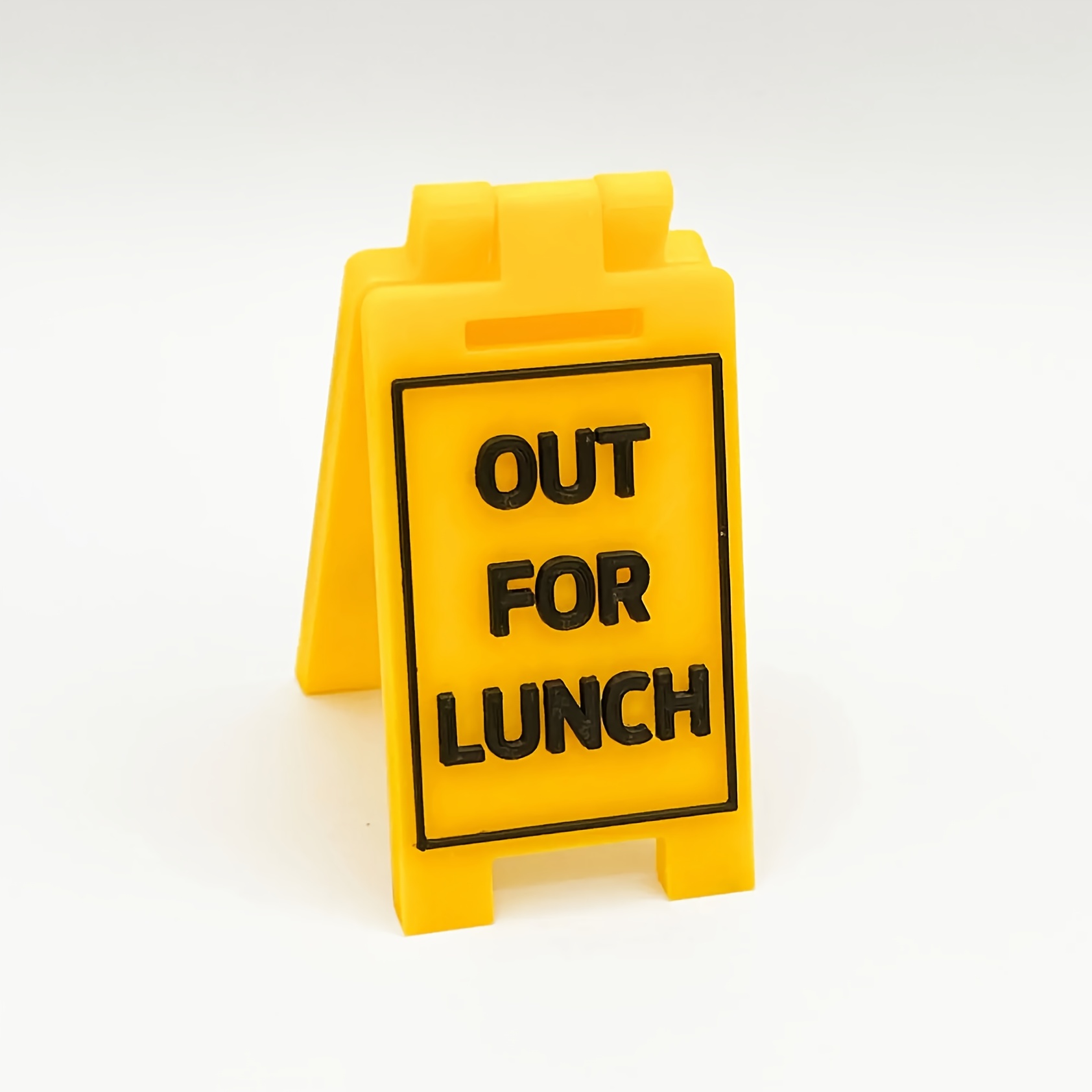 TEMU Customizable 3d Printed Mini Floor Sign - Pla Plastic, Plant-based, Irregular Shape, Art , No Frame Needed, Battery-free, Indoor/outdoor
