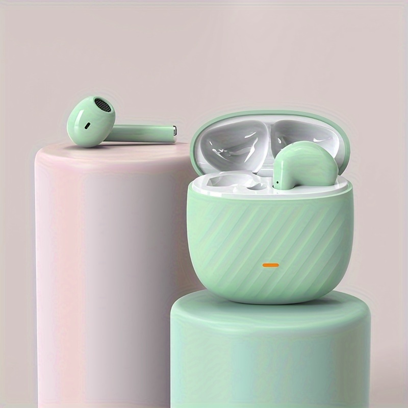 Fone de ouvido estéreo sem fio verdadeiro, TWS 5.3 Fones de ouvido sem fio Estéreo HD Música Som Fone de ouvido com estojo de carregamento sem fio Fones de ouvido estéreo In-ear Headpho_voghion.com