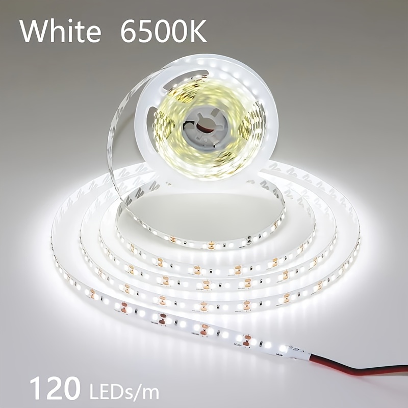 12v high brightness 2835 smd led strip light 196 85 inches 393 7 inches 120 leds meter flexible decorative lighting for bedrooms kitchens parties etc   in cool white warm white and   power supply not included