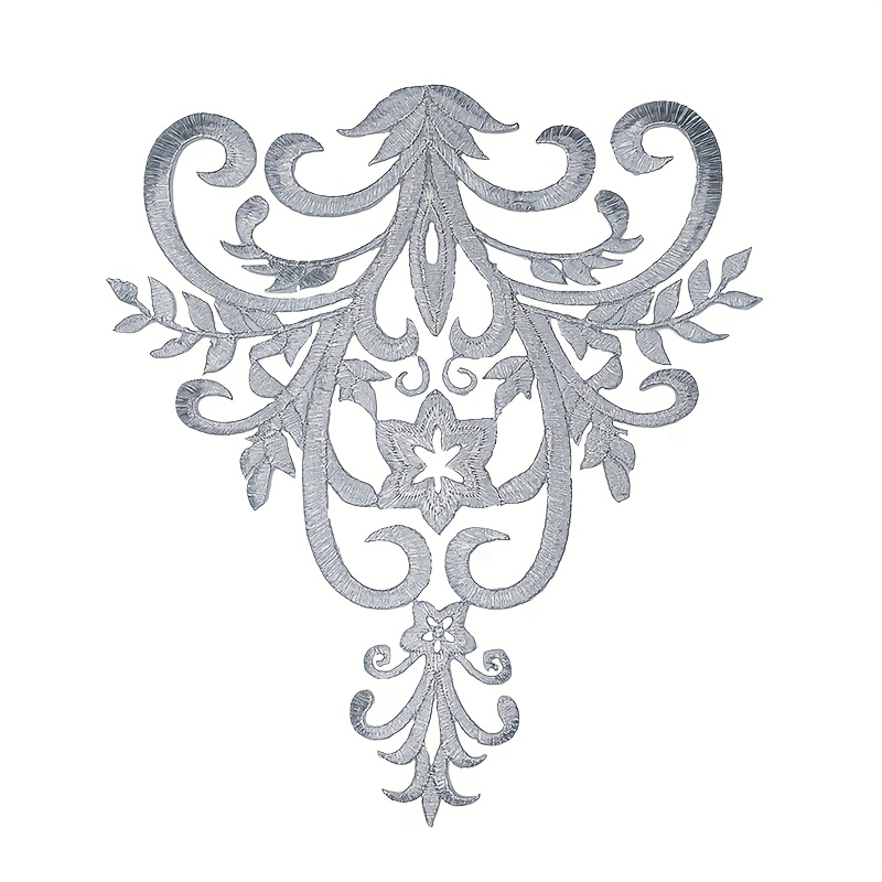 A Patch Featuring Cloud Embroidery With Hot Melt Adhesive, Suitable For Stage Costumes, , And Ethnic Clothing Decoration