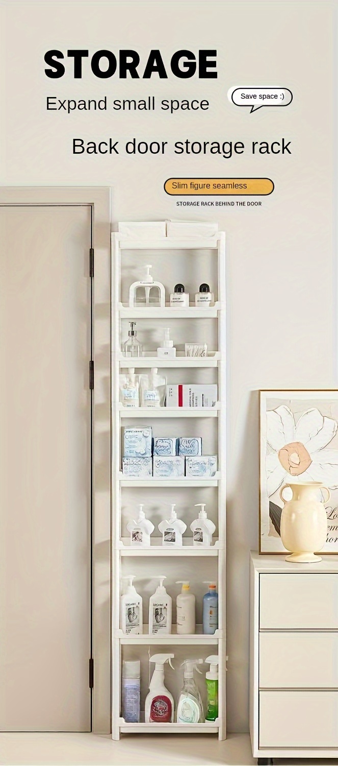 ultra thin 3 layer door storage cabinet versatile organizer - Temu, image size:663x1500