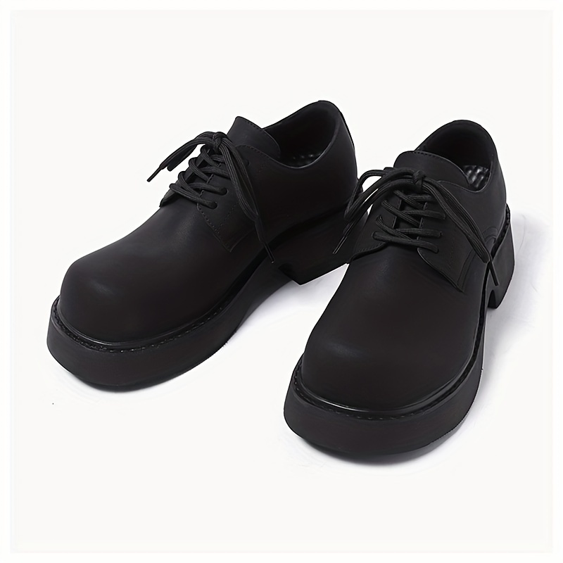 big headed mens shoes round headed niche high end korean - Temu display picture 3
