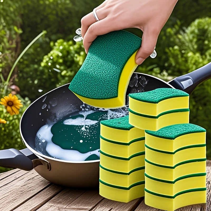 10 12 24pcs of high absorbent cleaning sponges   remove rust from spatulas   oil stains a   for home use a must have for     details 4