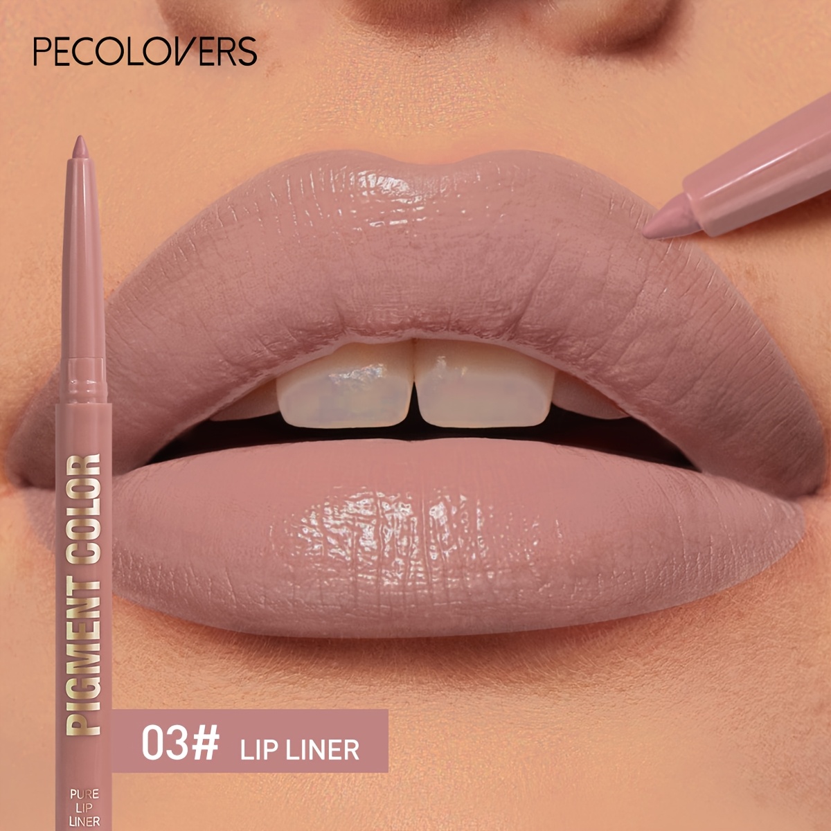 12 Color Pecolovers Matte Lip Liner Pencil - Tip Suitable For Skin Types, Long-lasting Lead-based Lipliner With , Smooth Application For Natural Makeup Looks, For Lip Definition & Line