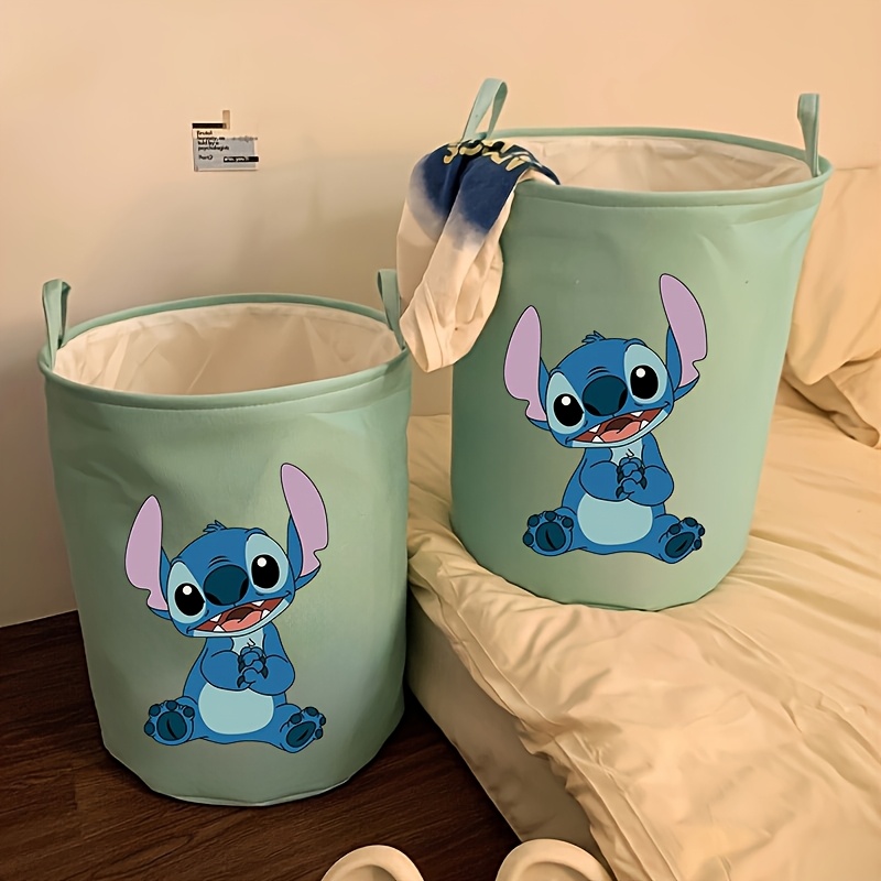 

Clothing Protection Bag Disney Stitch Large Capacity Foldable Laundry Basket With Handle - Storage For Dirty Clothes, Toys, Etc., Dirty , Dorm Room, Laundry Basket, Shelf Basket