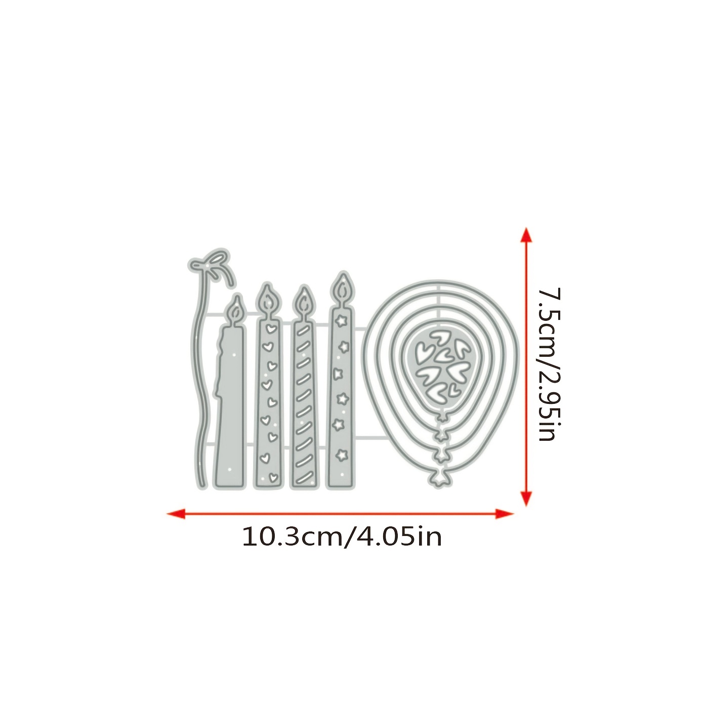 1pc Metal Cutting Dies Balloon Candle Paper Craft Knife Mold Blade Punch Stencils Dies