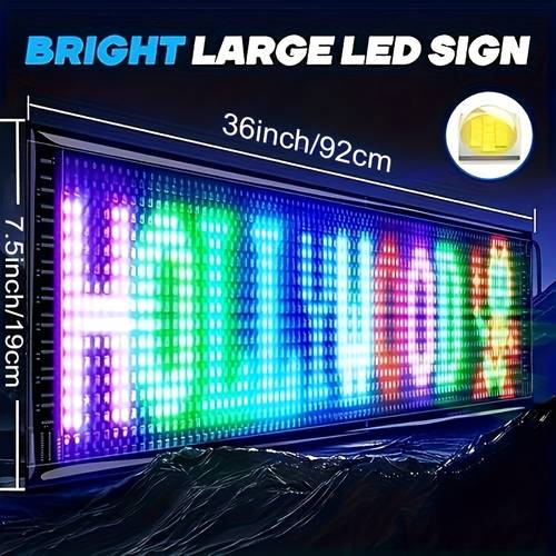 large programmable led sign usb flexible 5v indoor outdoor led store sign scrolling app control programmable text patterns and timers scoreboard led display suitable for shops schools hotels holiday