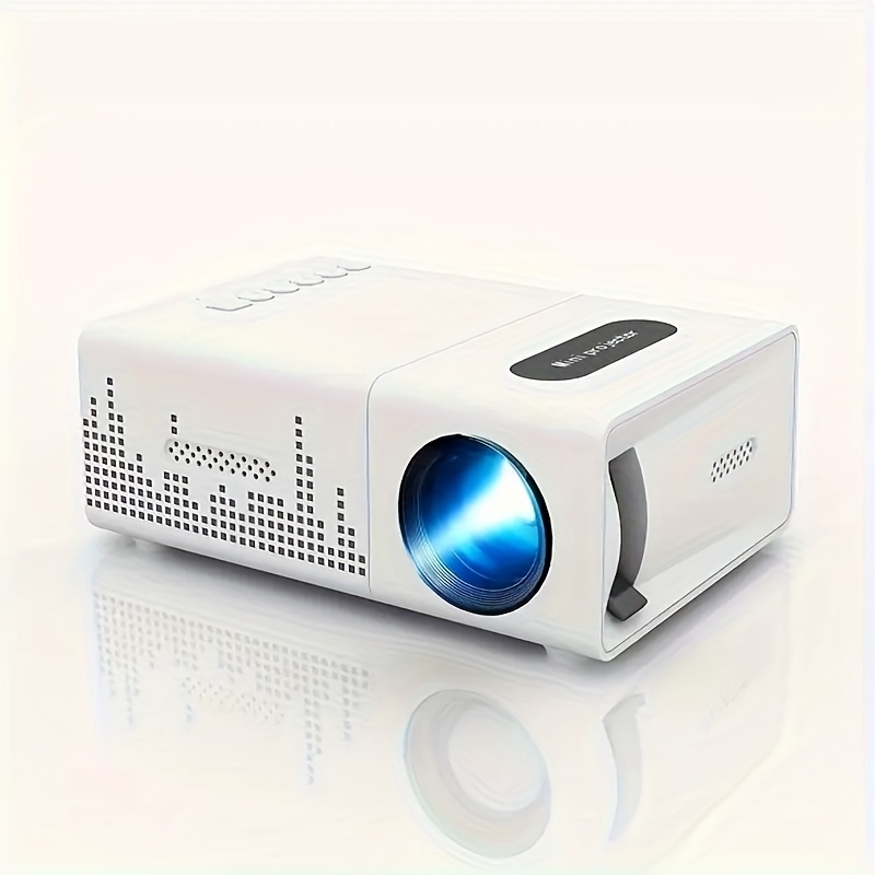 TEMU Led 200 Home Theater Projector Outdoor Mini Portable Projector 1080p Resolution Built- Compatible With Smartphone - Usb Connection Same Screen