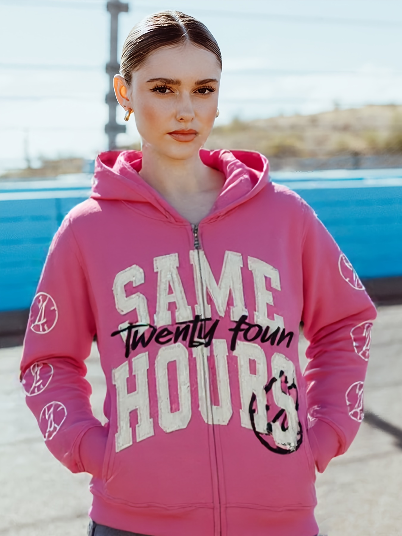 zip up hoodies y2k sold on Temu United States