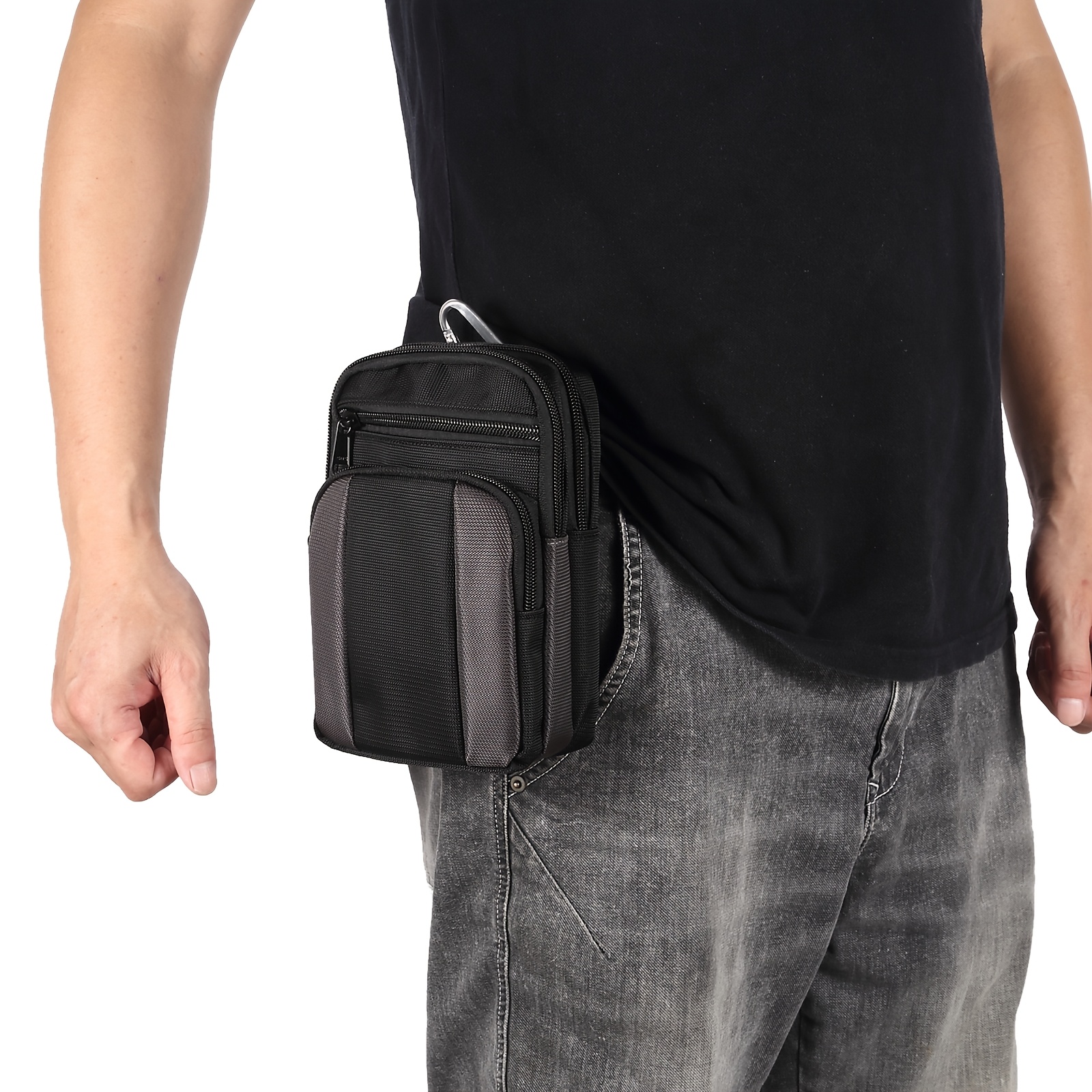 bolso táctico nylon hombre cremallera correa ajustable Temu Colombia