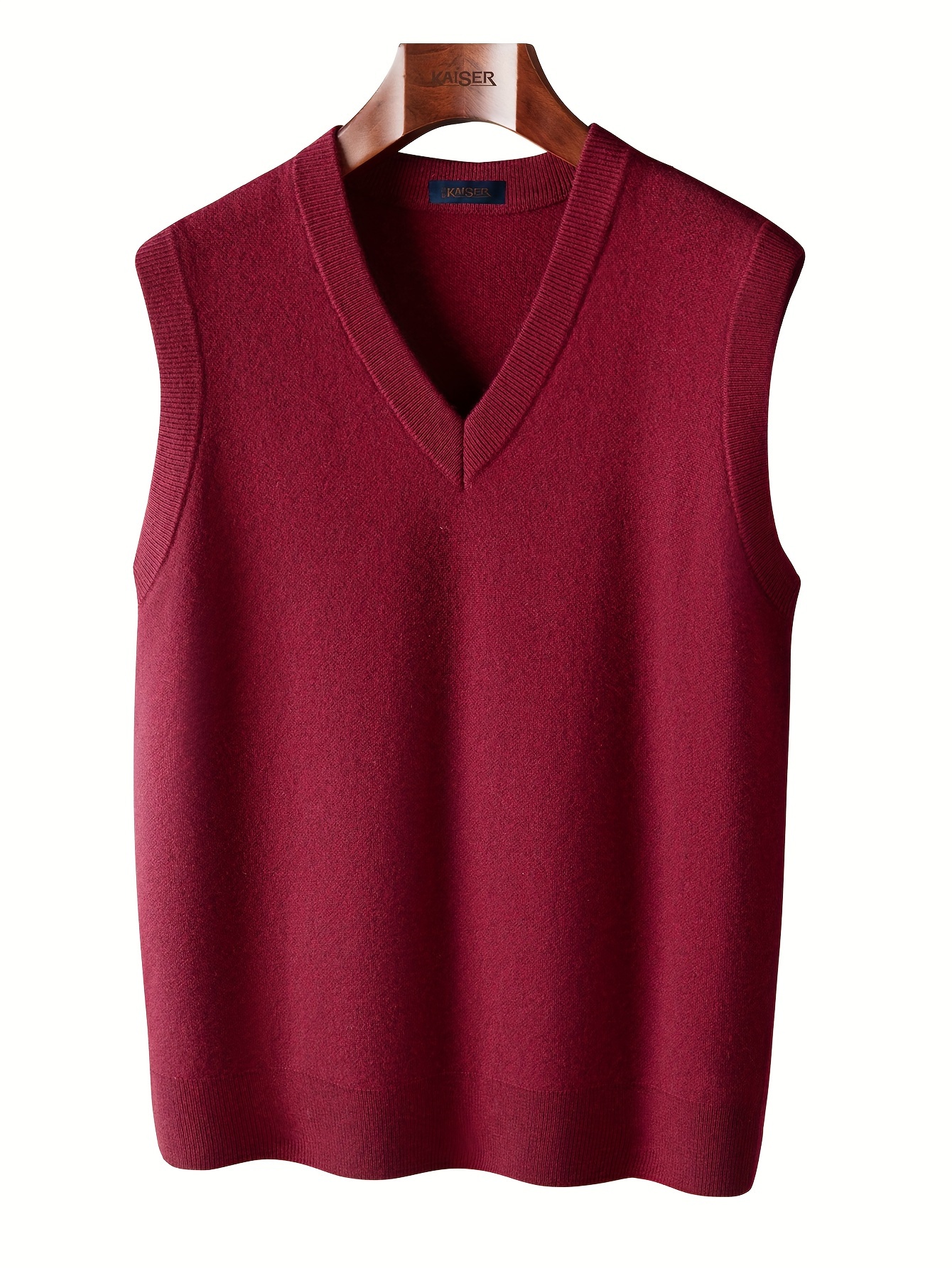 Heren Zacht & Warm V-Hals Mouwloze Tanktop - Casual    , Perfect voor Herfst/Lente 5