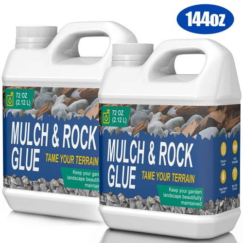 144oz mulch for landscaping 144oz 72oz fast dry non toxic strong mulch gravel rock mulch for mulch binder and pea gravel stabilizer