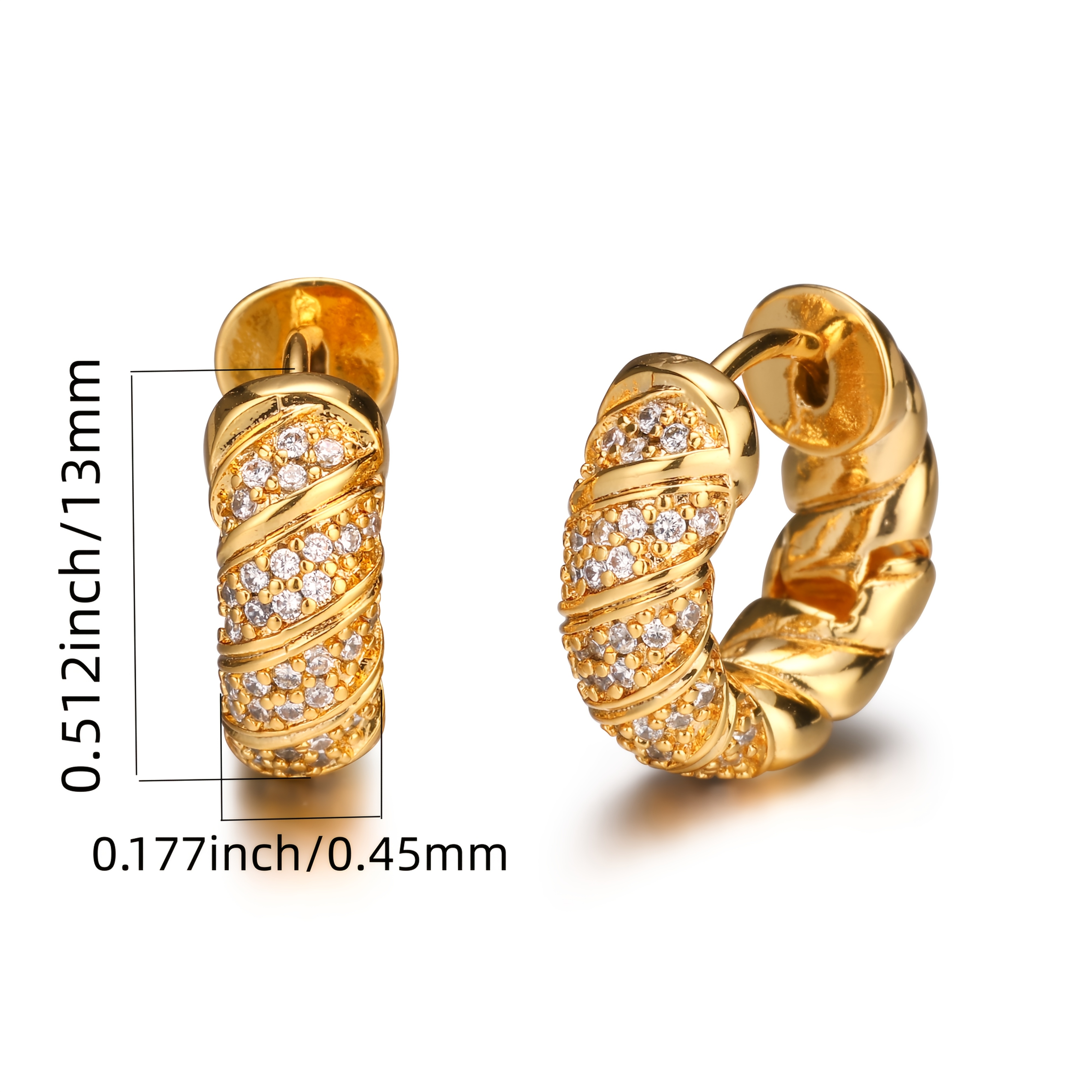 TEMU Boucles d'oreilles synthétiques en 925 argent pour femmes, bijoux de luxe haut de gamme pour femmes, élégantes, sexy, tendance mode, cadeau de