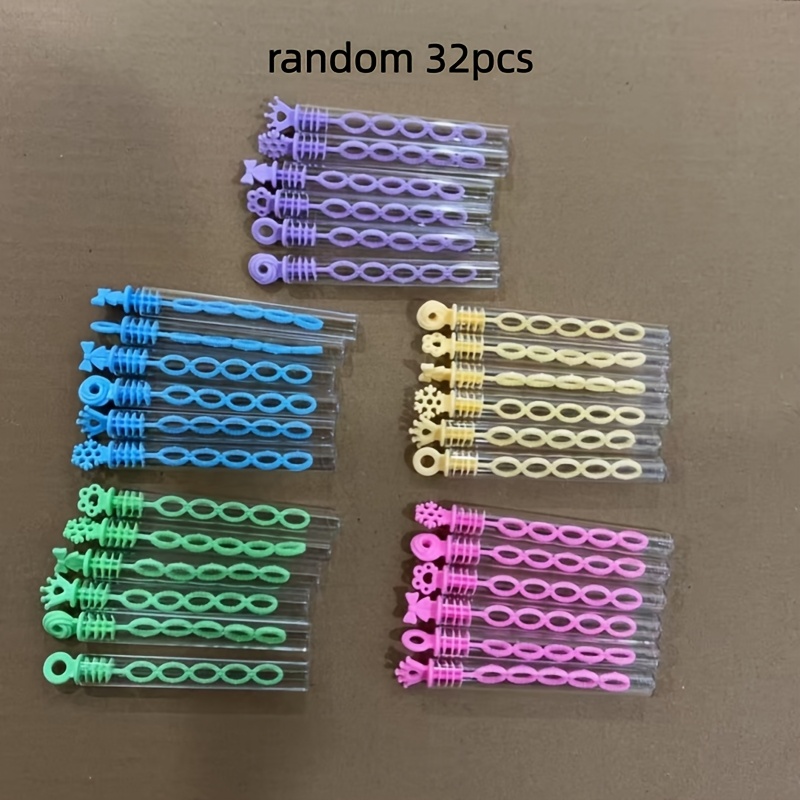 Image of Gift For Her/him 32 Pcs Mini Bubble Wand, Party Favors For Kid, Birthday Parties Decoration, Stuffers Supplies, Bubbles Gift Toy Bulk, Carnival Prizes, Random Color For School Halloween Christmas