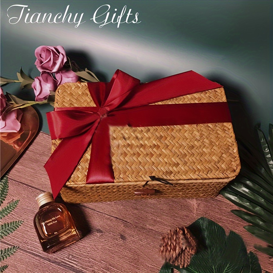 

Gift Box Set With Lid & Ribbon - Weddings, Showers, - Ideal For Candy, Party Favors & Decorations