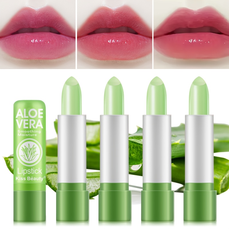 4pcs   changing lip balms warm   color change long lasting hydration   and moisturizing daily lip care natural   glossy lip balm keeping lips hydrated and plump convenient for daily  