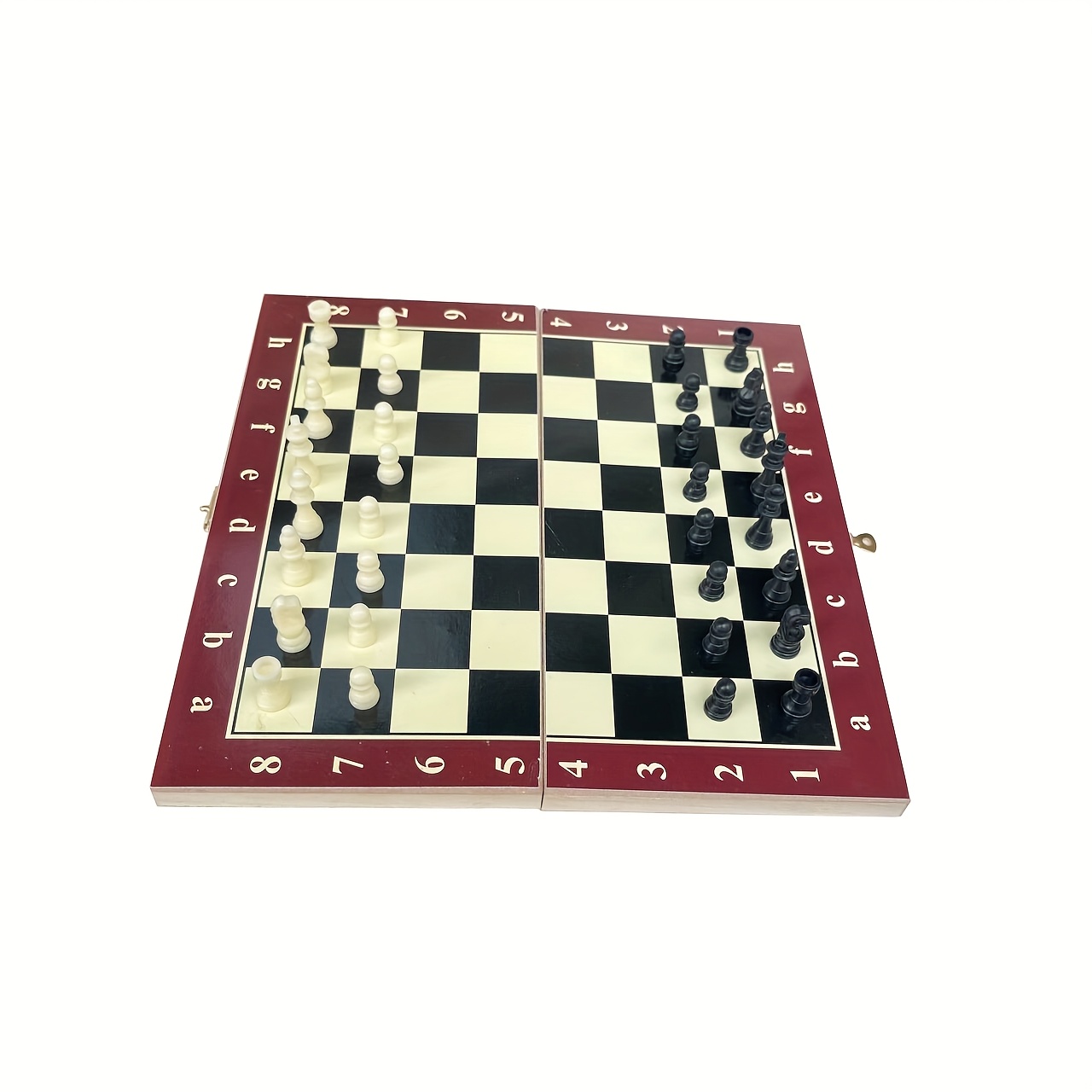 TEMU Vrhunski 3-v-1 šahovski set, ki vključuje šah, backgammon in zložljivo škatlo za shranjevanje - klasična strateška družabna igra za odrasle in